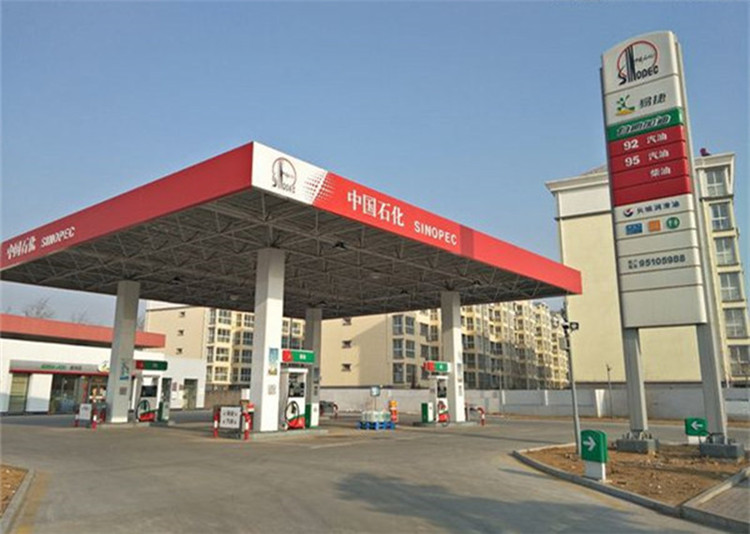 霍州加油站钢结构网架案例2